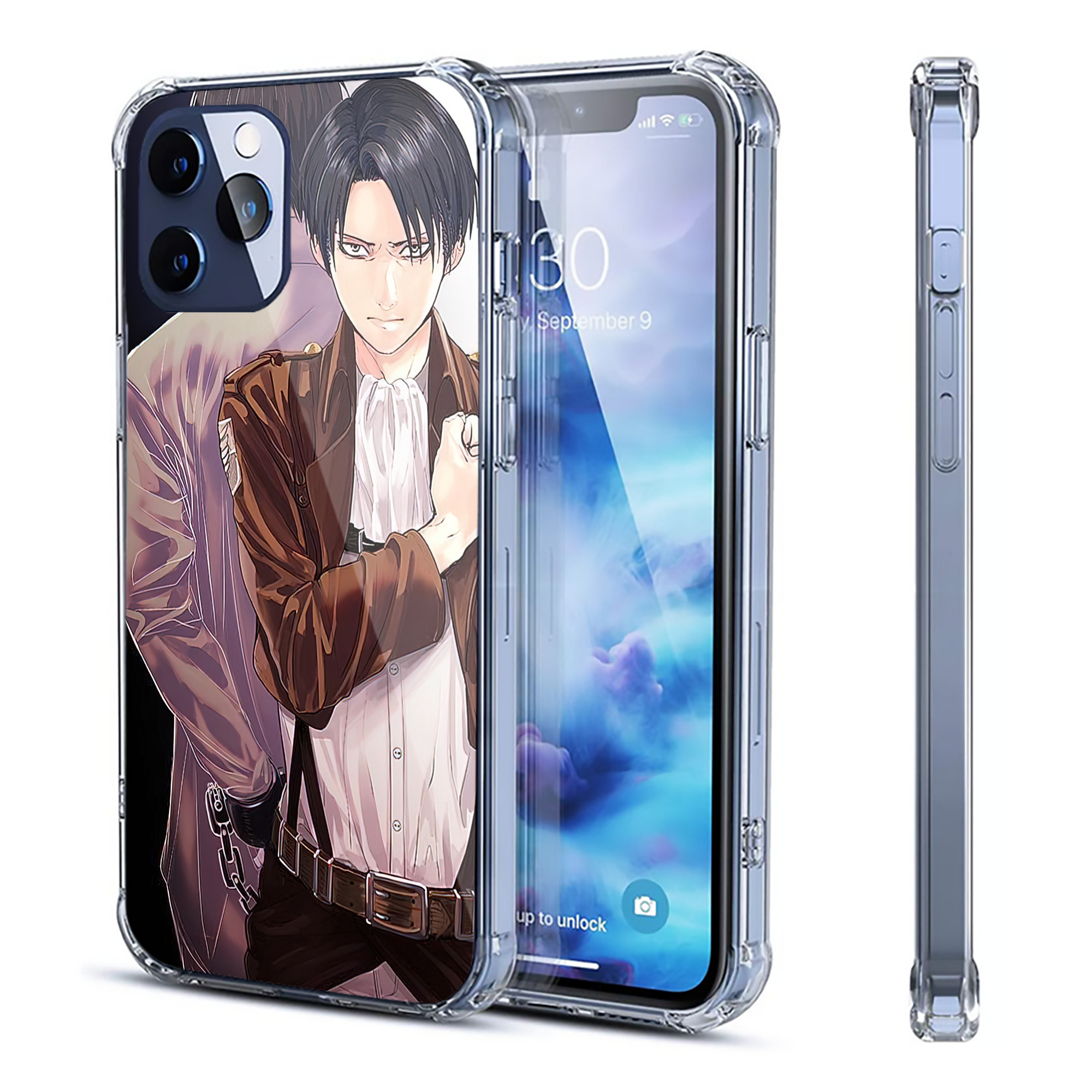 （画像用） 進撃の巨人 Attack on Titan 【iPhone 12シリーズ対応】透明スマホケース（クリアソフトケース）